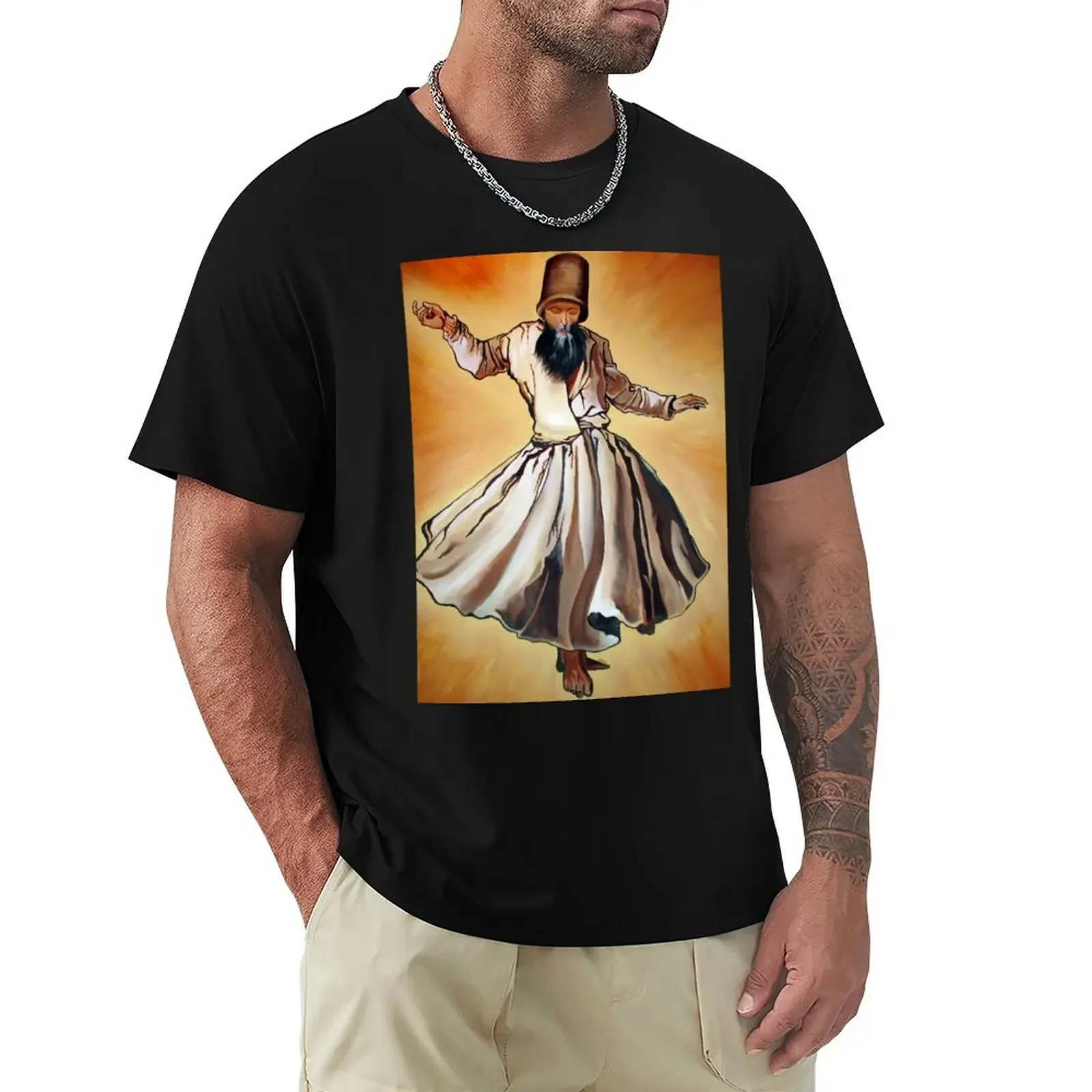 Dancing Dervish Ottoman Dynasty Art T-Shirt vintage anime shirt street wear mens big and tall t shirts