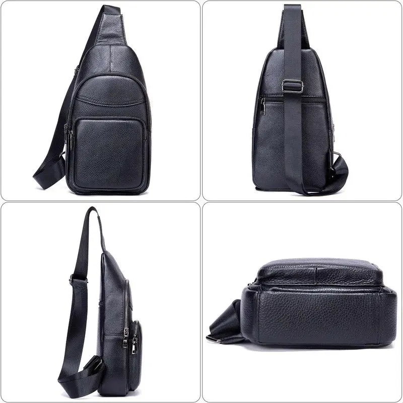 selected-men's-genuine-leather-crossbody-chest-bag-sport-casual-top-layer-cowhide-single-shoulder-sling-bag-male-model-high-s