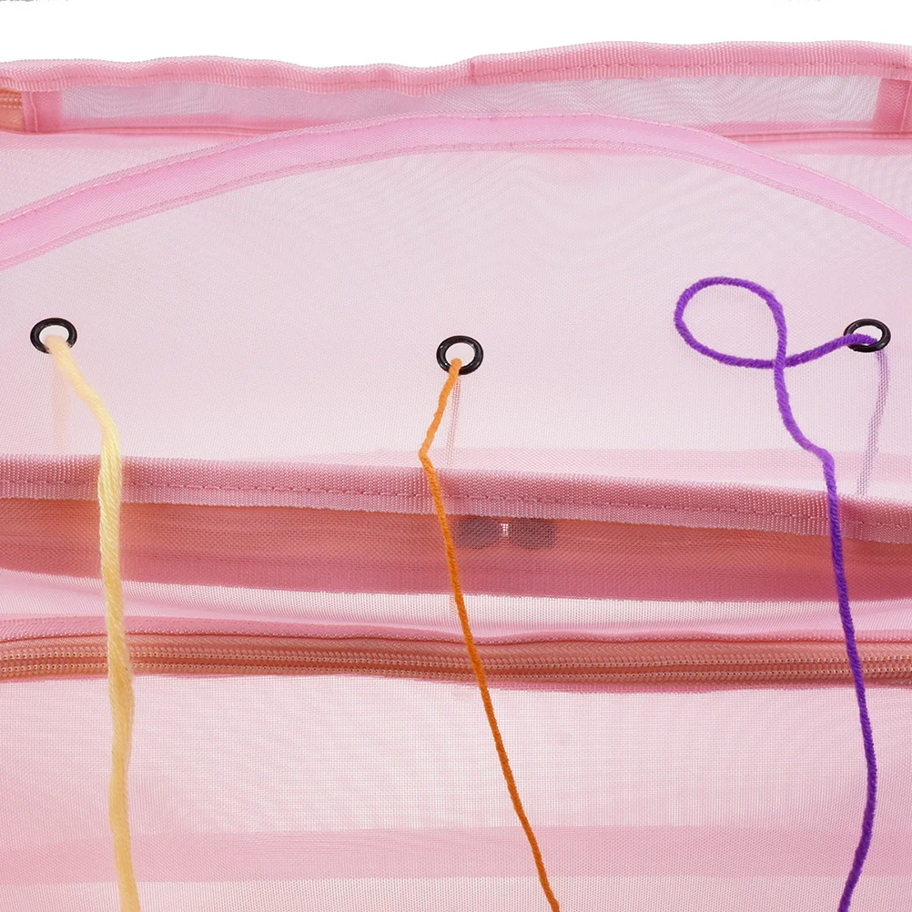 

1Pcs Mesh Bag Light All-Nylon Foldable Storage Net for Woolen Line Produce Vegetable Fruit Portable Tote Organizing Container