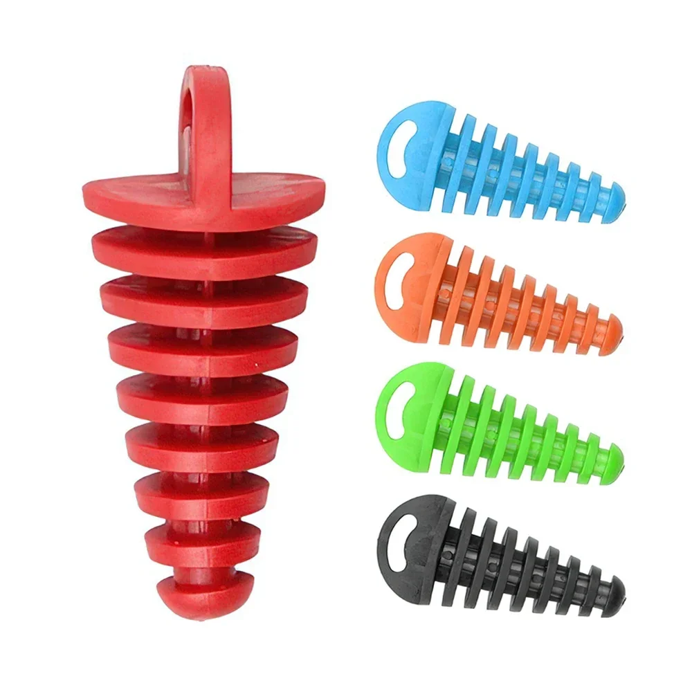 

1Pc Off-road Motorcycle Exhaust Pipe Waterproof Plug Motorcycle Exhaust Pipe Muffler Small Color Plug Rubber Plug 5 Colors