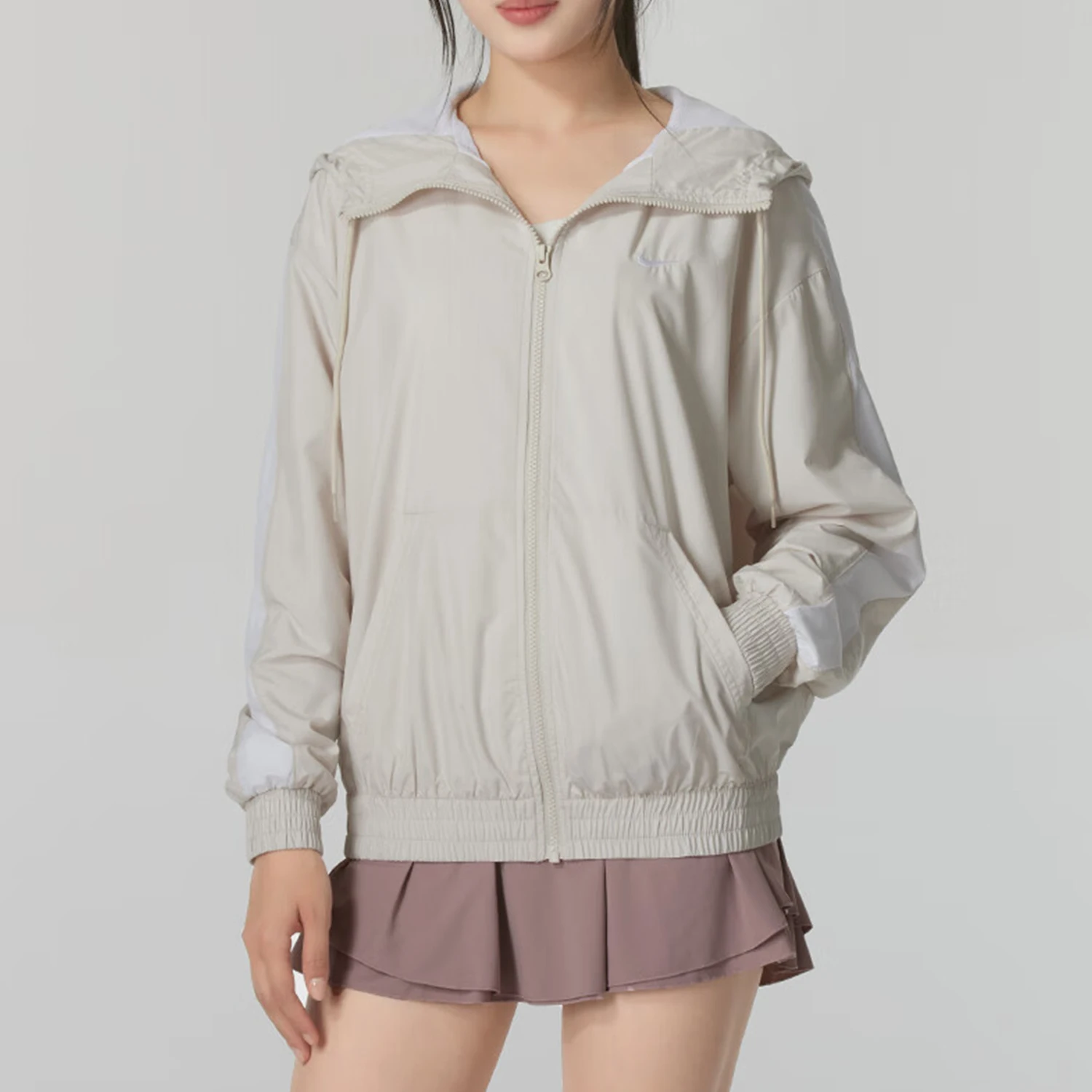 

Nike genuine genuine 2024 New Women's Fashion Loose Hooded Jacket FV6299-104