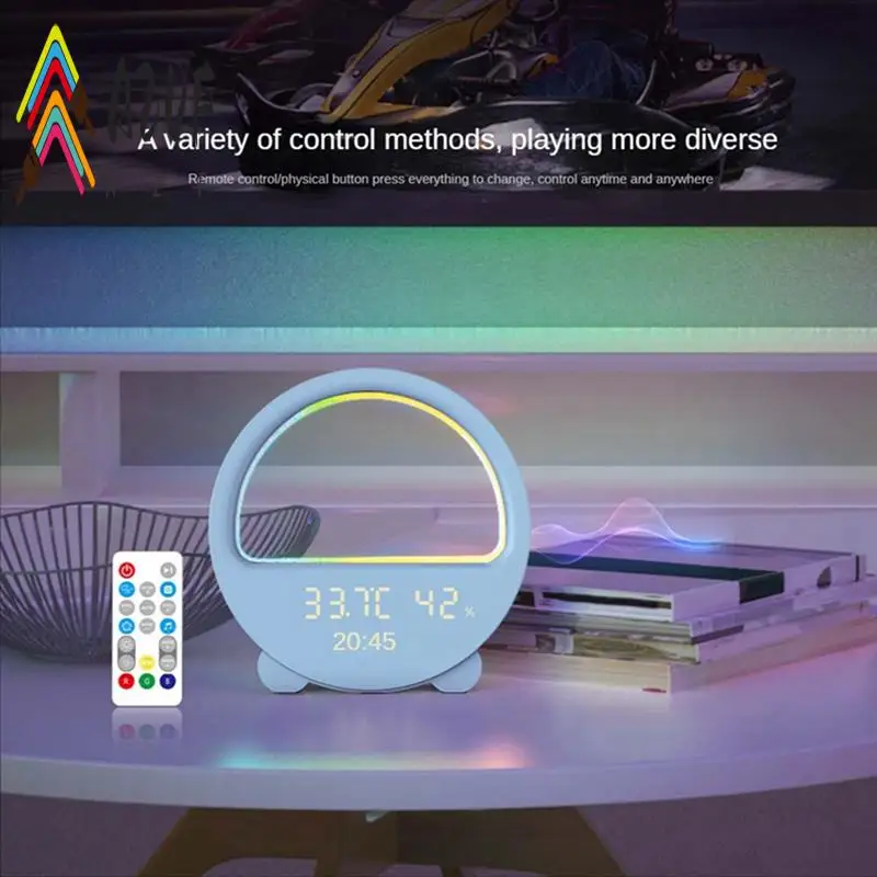 

A20F-Intelligent Temperature And Humidity Time Display Sound-Controlled Wake Up Night Light Phantom Ambient Light