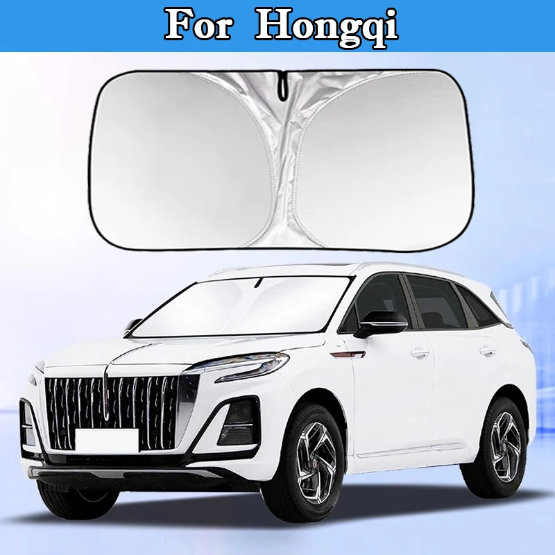 

For Hongqi H5 H6 H9 HS5 E-HS9 HQ9 HS3 HS7 Car Windshield Sunshade Cover Front Window Sunshade Interior UV Protection Accessories