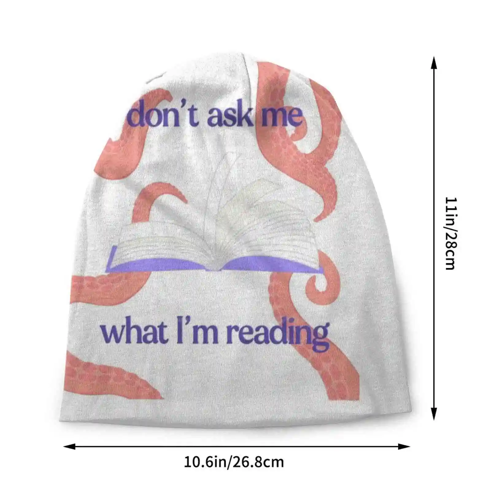 Don't Ask Me What I'm Reading Tentacles-Funny Knitted Hat Warm Beanie Outdoor Caps Booktok Meme Reader Smut Fiction Spicy