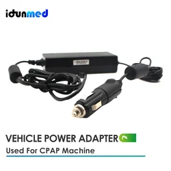 idunmed CPAP Vehicle Power Adapter 12V DC/24V DC For Travelling Connect GII G2S Snoring Machine