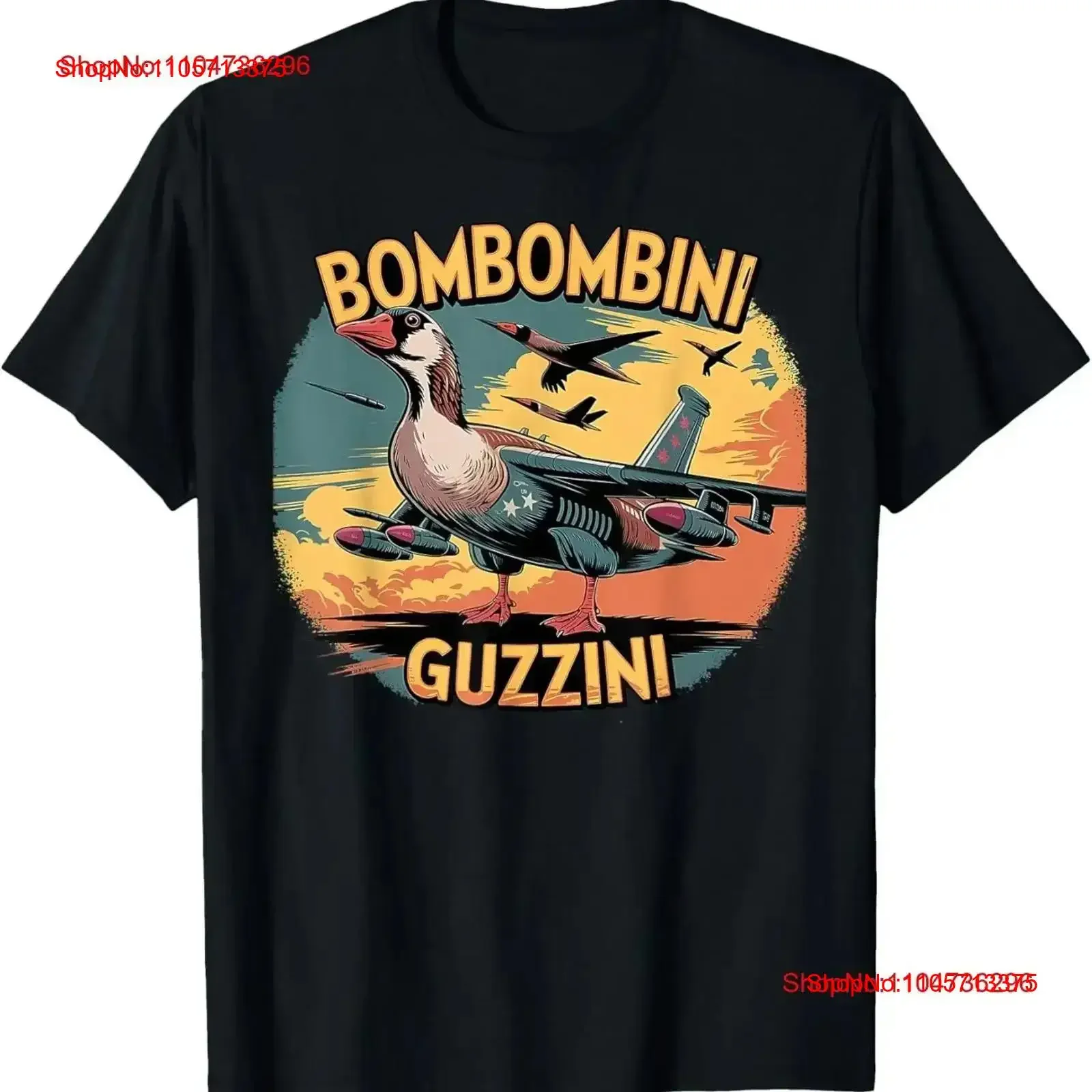 Bombombini Guzzini Funny Italian Brainrot Meme Humor Gen Z T Shirt vintage Washed Top For Everyday Wear Slightly Soft graphic