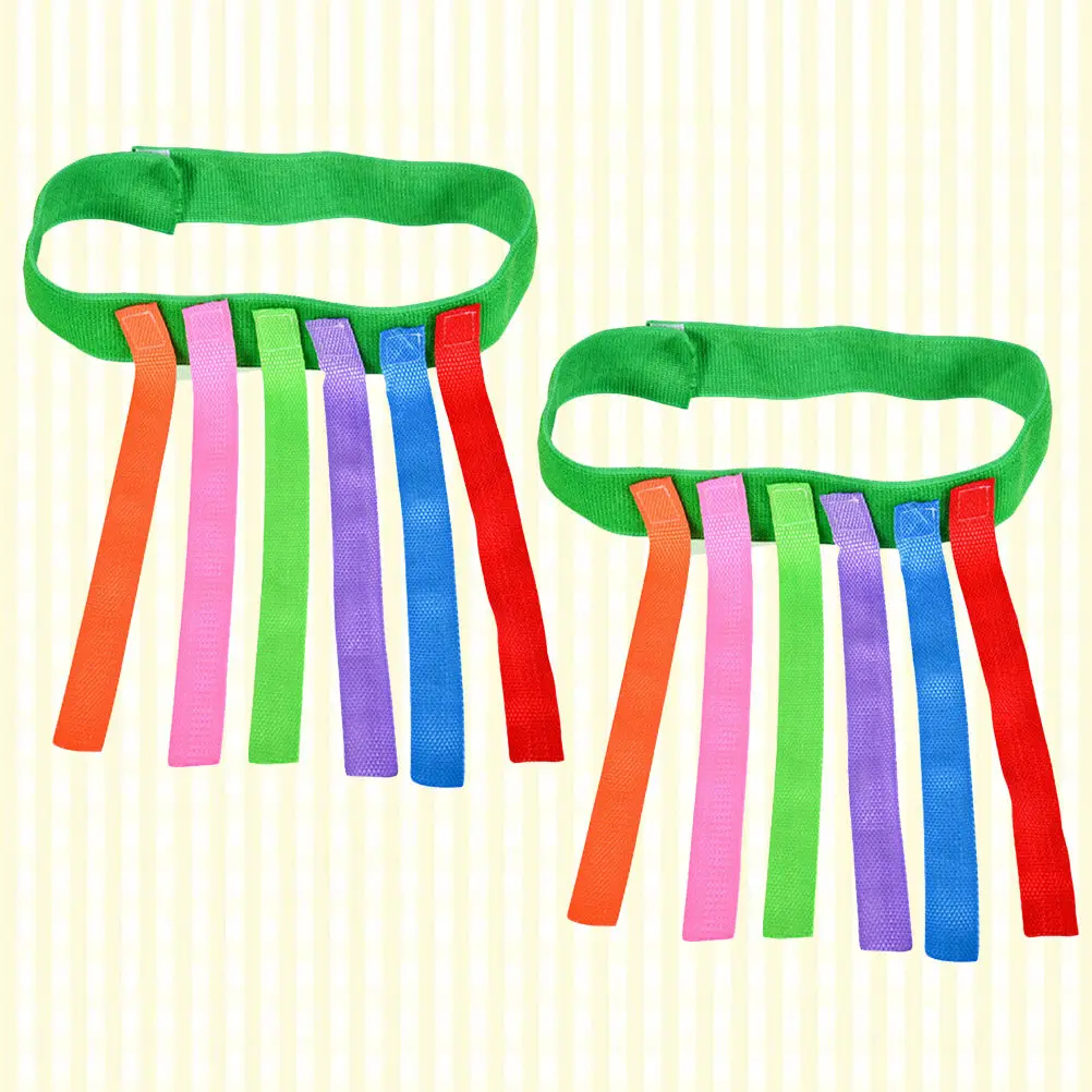 

Набор из 2 развивающих игрушек для детей: игра с вытягиванием хвостиков, красочная, износостойкая ткань Оксфорд, для детского сада, обучающие пособия для развития