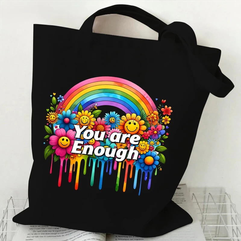 Colorful Cancer Awareness Women\'s Handbags Vintage Butterfly Collapsible Tote Bags Fashion Cancer Awareness Casual Lady Handbags