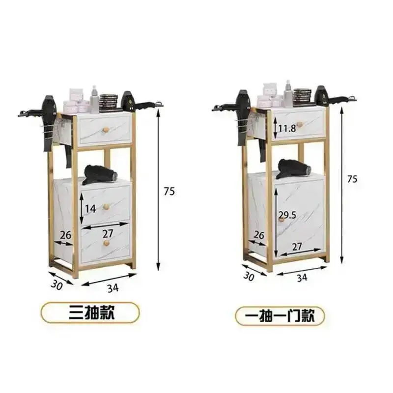 Trolley Rolling Cosmetic Hairdresser Beauty Tea Salon Spa Salon Trolley Lash Nails Wood Carrito Auxiliar Salon Furniture WKST