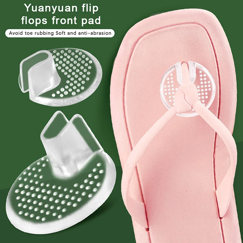 Cojines de Gel antideslizantes de silicona, almohadillas transparentes para el antepié, protectores para los dedos de los pies