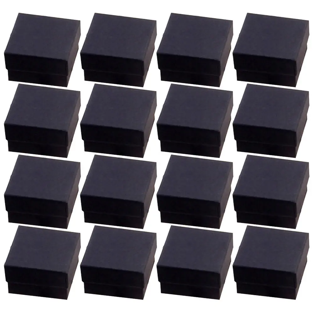

96Pcs Kraft Paper Jewelry Box Set Retro Elegant Storage Organizer for Earrings Necklaces Rings Brooches Bracelets Gift Packaging