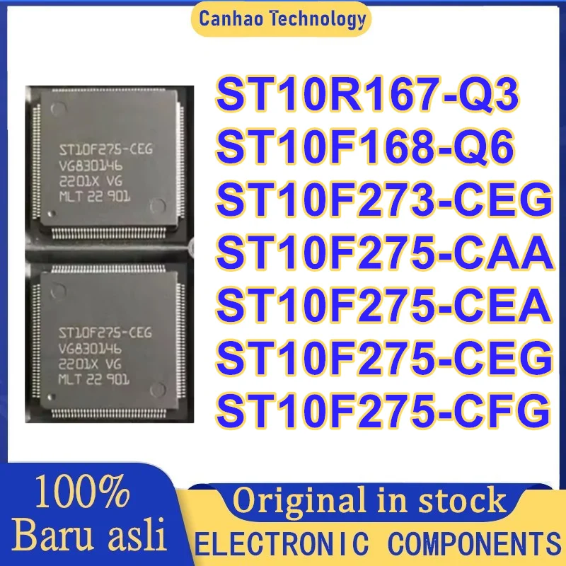 

5PCS ST10R167-Q3 ST10F168-Q6 ST10F273-CEG ST10F275-CAA ST10F275-CEA ST10F275-CEG ST10F275-CFG QFP-144 Chip TQFP-144 in stock