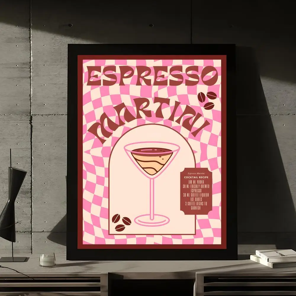 Colorful Cocktail Drink Good Posters Kraft Paper Prints Vintage Home Room Cafe Bar Art Wall Decor Aesthetic Painting Picture