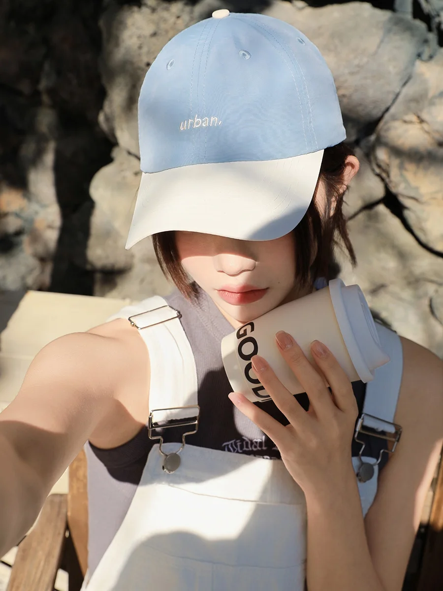 

Spring and summer thin color matching quick-drying cap outdoor sports running casual sun visor baseball cap