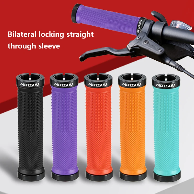 1 Pair Bicycle Handlebar Grips Soft Longneck Bars Bike Rubber Handle Grips For 22.2mm Handlebar Tricycle Wheel Chair Mountain