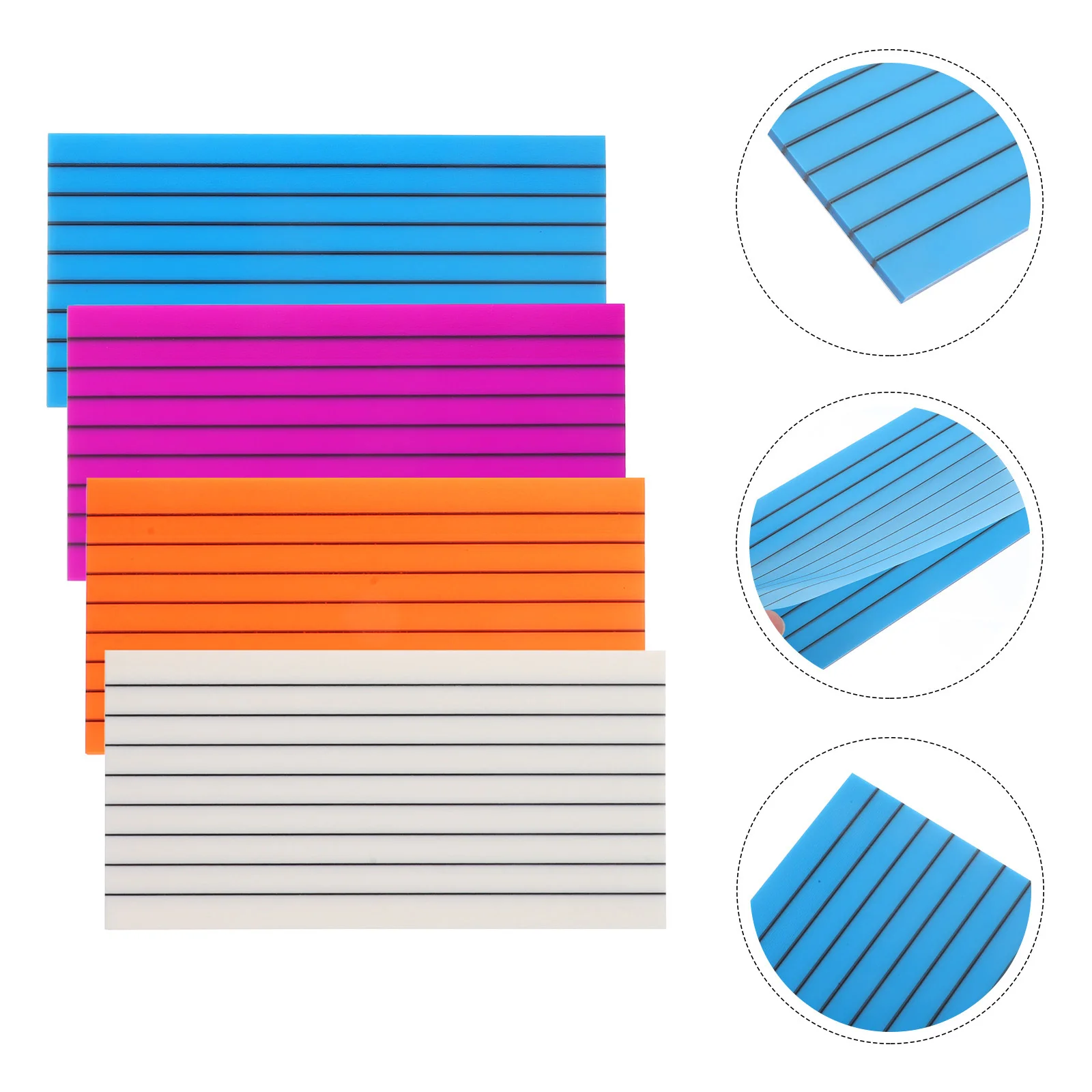 

4Pcs Colored Portable Memo Pads Reusable Small Pocket Notepad Smooth Writing for Office School Planning