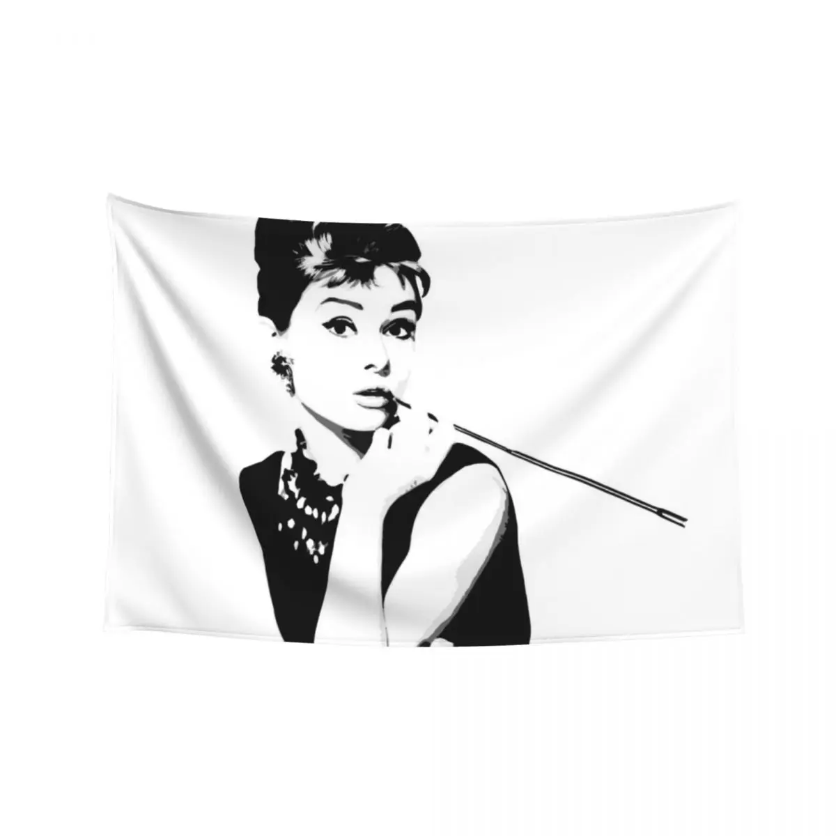

Audrey Hepburn Portrait Art Tapestry Room Decor Aesthetic Decoration Bedroom Kawaii Room Decor Tapestry