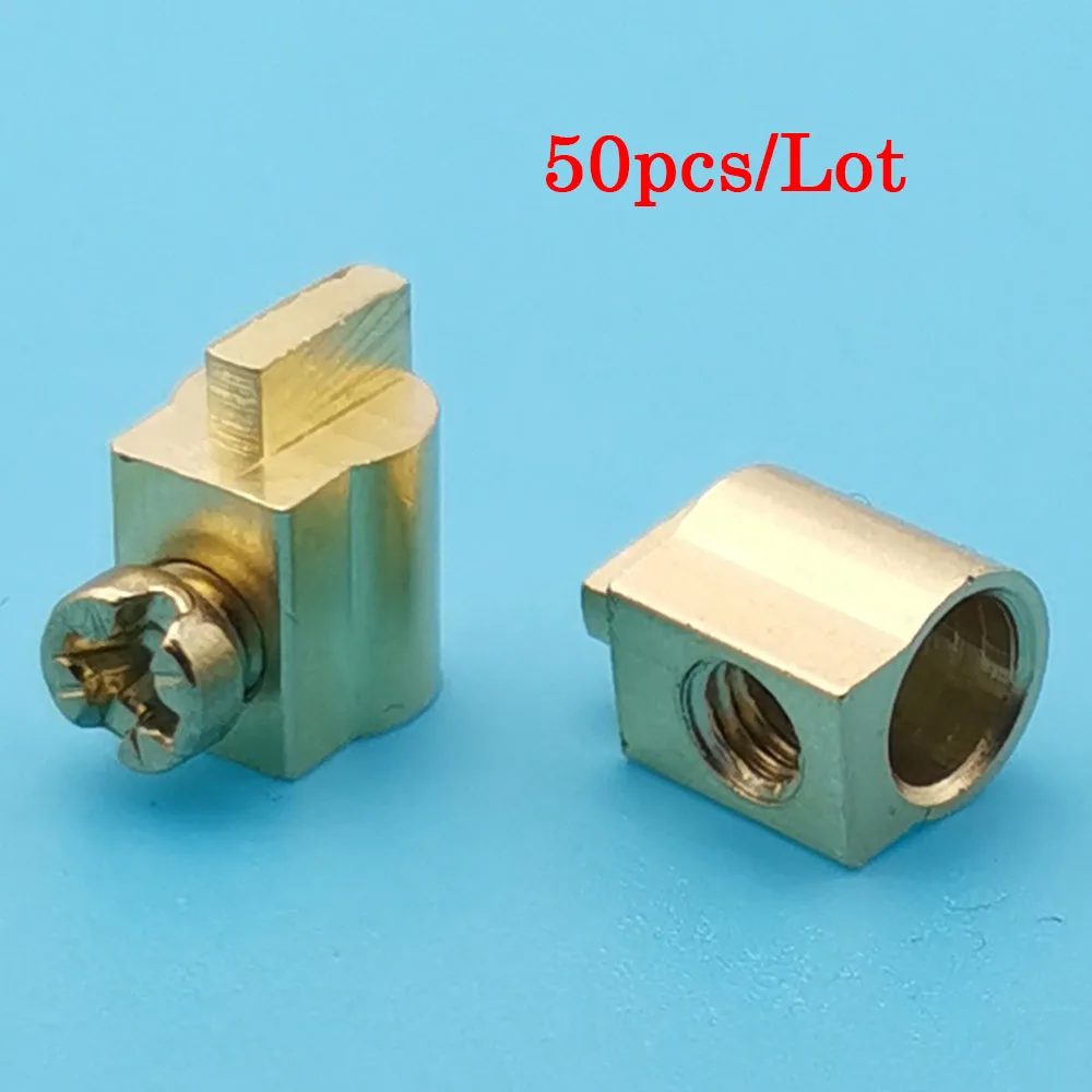 50pcs 088-8.0 Wiring Column Circuit Board Copper Terminal Connector PCB Switching Power Supply Terminal Block M4 Nut