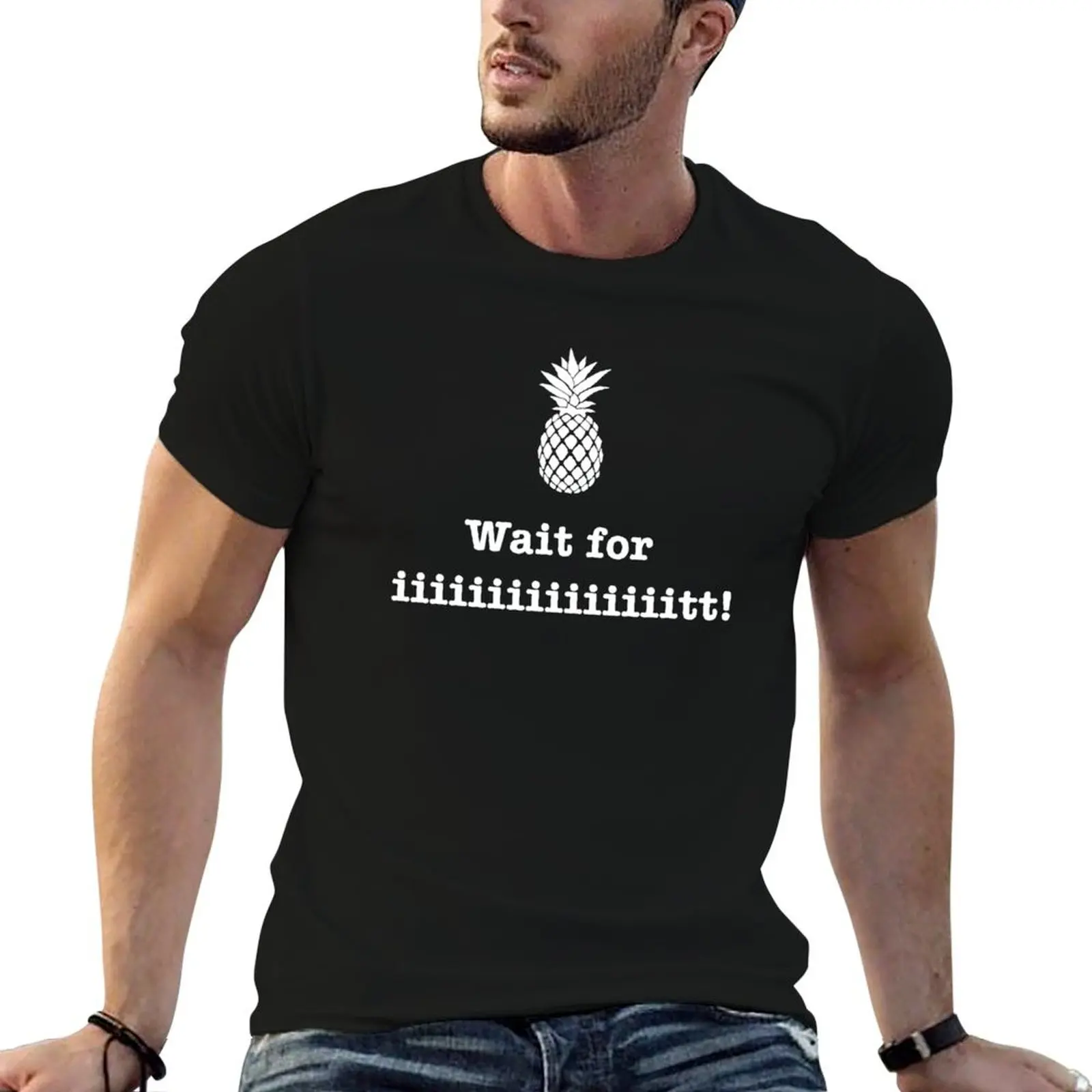 Wait for iiiiiiit!! T-Shirt Summer Casual Loose T-Shirt