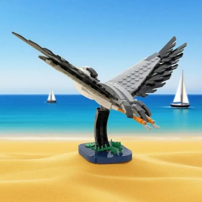 238PCS MOC Creativo Animale Uccello Serie Volare Heron Building Blocks Modello Educazione Assemblaggio Mattoni Puzzle Giocattoli Regalo per I Bambini