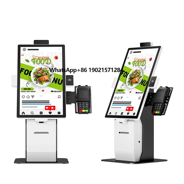 

New Design Self Service Desktop Kiosk LCD Touch Payment Kiosk Used for Restaurant