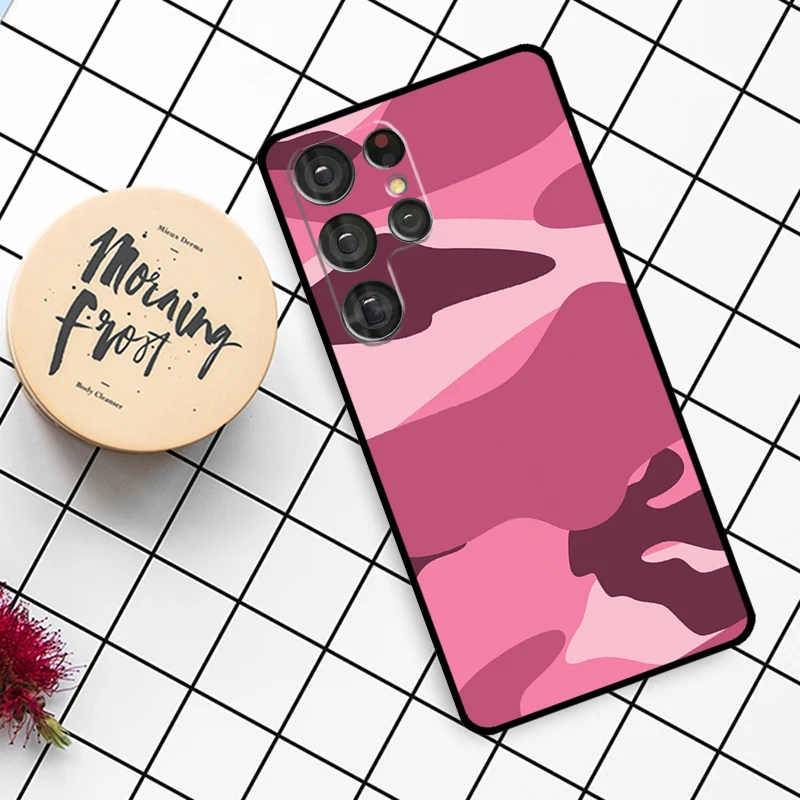 เคสลายพรางเสือดาว สำหรับ Samsung Galaxy S21 S22 S23 S24 S25 Ultra S9 S10 S25 Plus S25 FE S20 FE