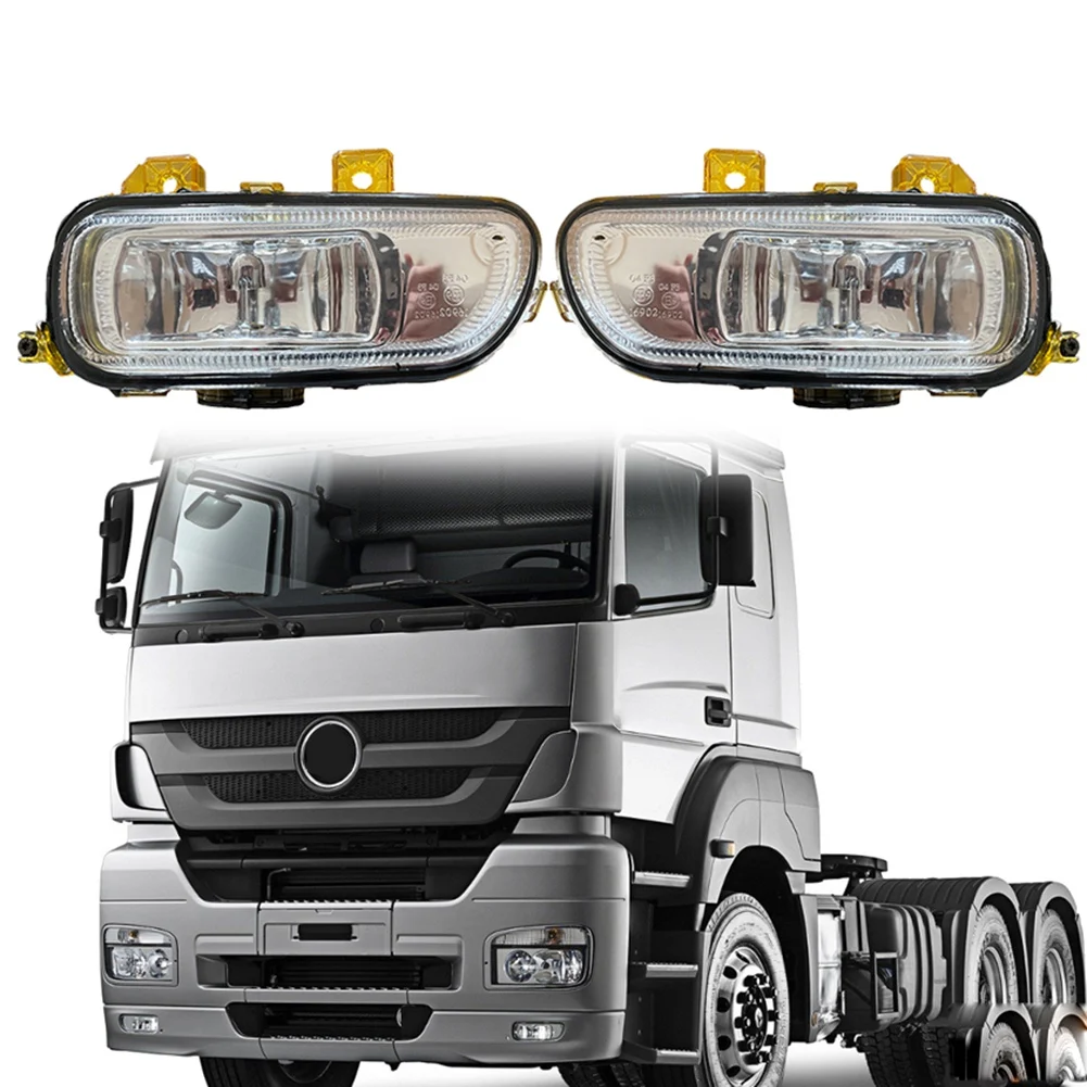 2Pcs Truck Fog Lamp Accessories for Benz AXOR 9408200156 9408200056 E APPROVE