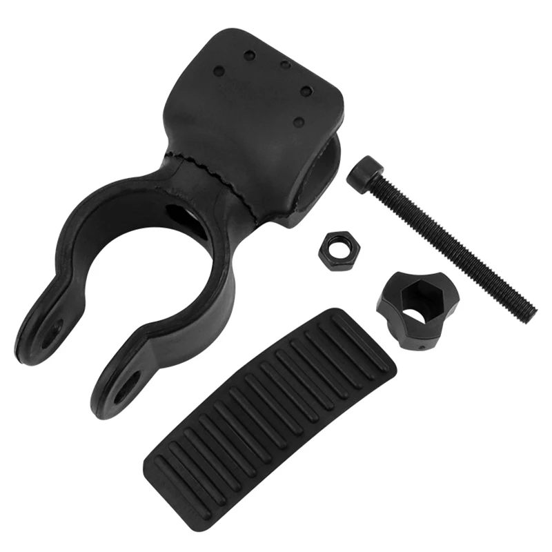 Bicycle Flashlight Holder U-shaped Bike Clip Light Holder Outdoor Bike Clip Flashlight Clip 360 Degree Rotatable