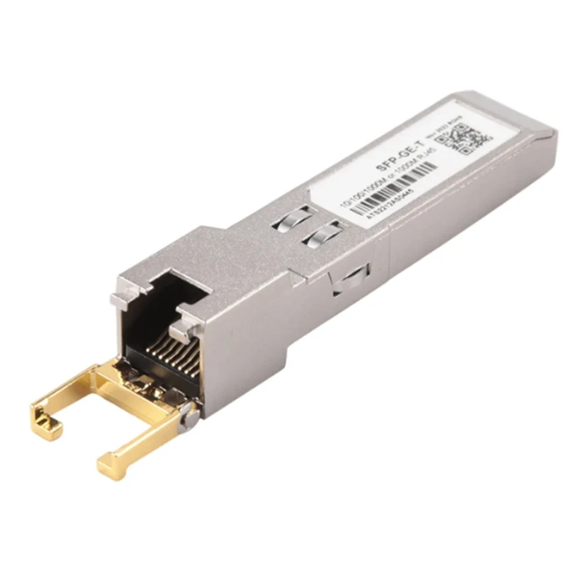 

1Pcs SFP Module RJ45 Switch Gbic 10/100/1000 Connector SFP Copper RJ45 SFP Module Gigabit Ethernet Port Spare Parts Accessories