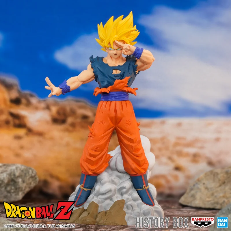 Original Bandai Dragon Ball Z History Box vol.9 Son Goku Anime Figure Action Model Collectible Toys Gift