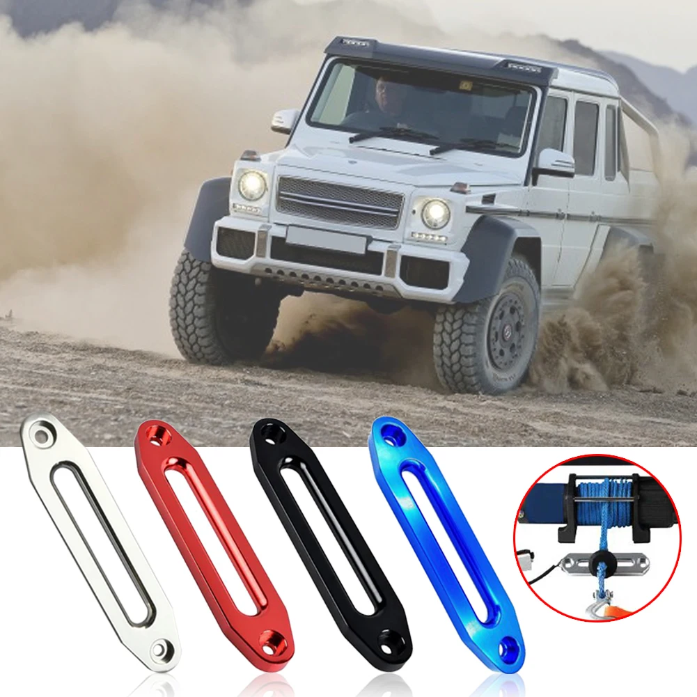 10 Inch 12000 DBS Winch Rope Guide Silver Hawse Aluminum Fairlead For Off Road 4WD Rope Silver Rope Guide Wire Guide