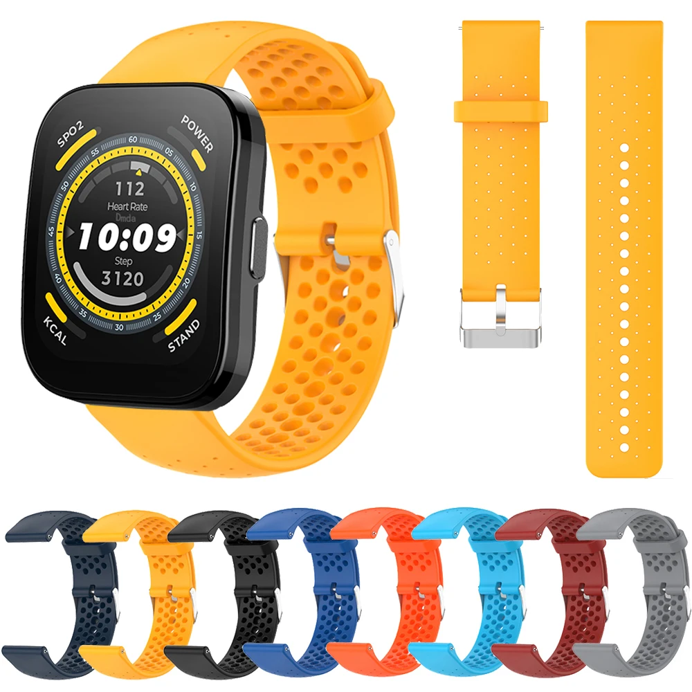 Sportowy silikonowy pasek do Huami Amazfit GTR 4/GTR 3 Pro 2 2e 47 mm 42 mm Pasek Amazfit BIP 5 GTS 4 3 Bransoletka 20 mm 22 mm