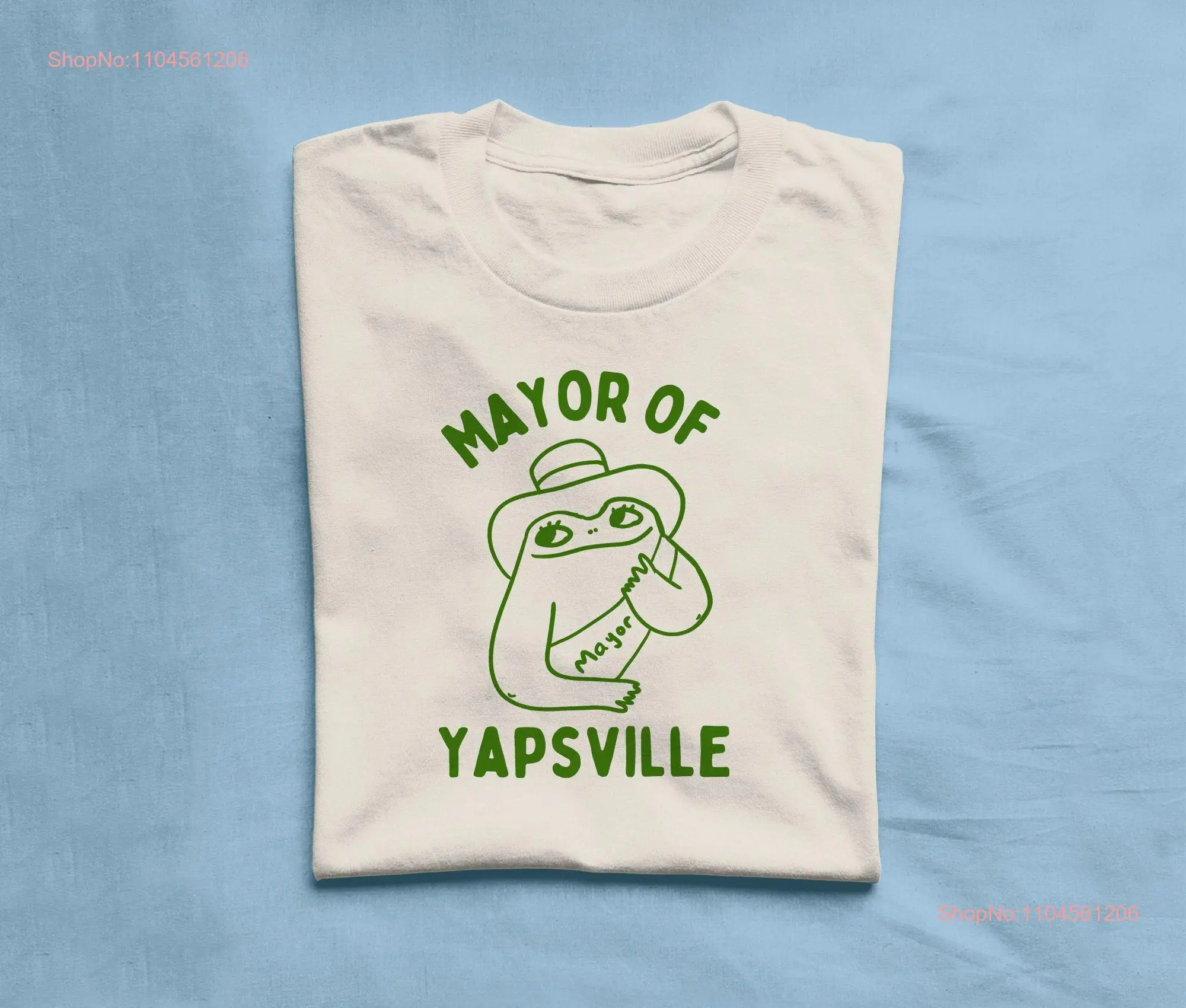 Mayor of Yapville Heavy Cotton T Shirt long or short sleeves