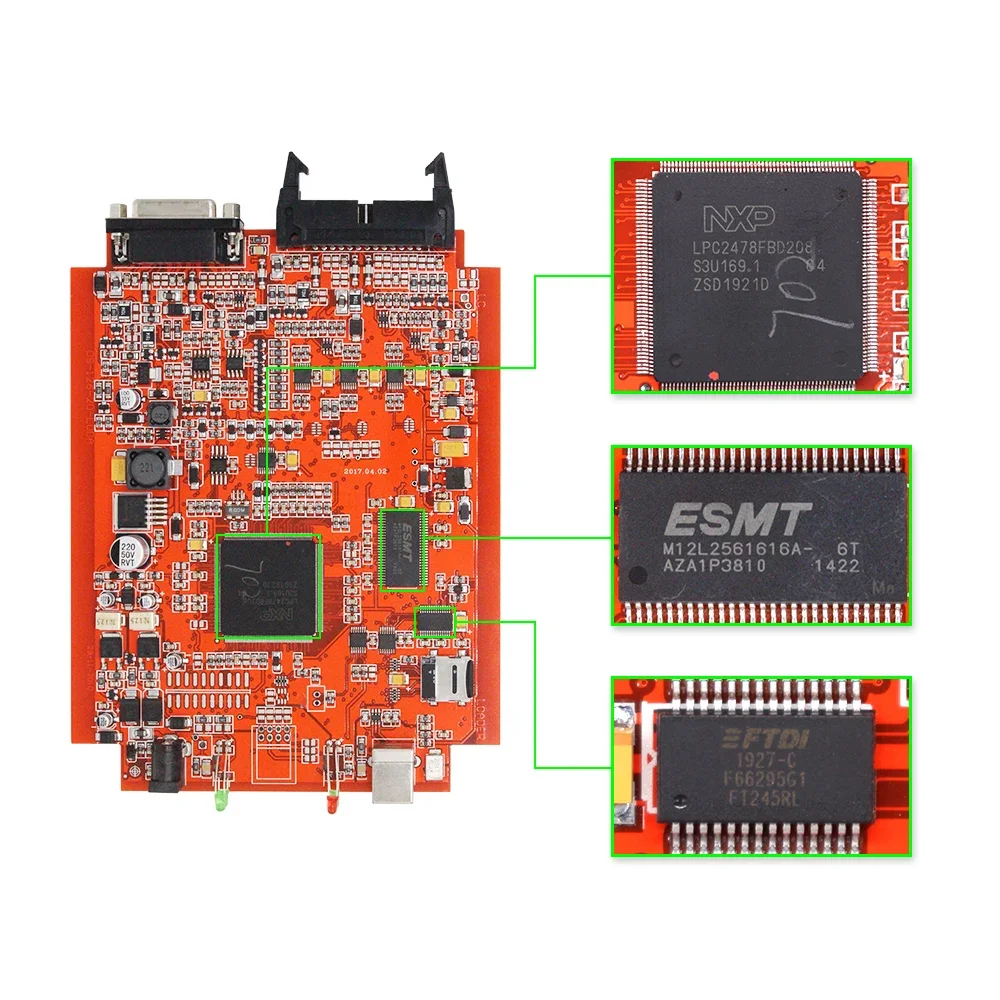 Internet Határtalan KESS 2.80 Európai Unió Vörös biliárdgolyó V5.017 KTAG V7.020 4 ledes 2.25 OBD2 OBD2 kocsi ECU Szalmaszál Átállítás készlet 5.017 k-tag programmer szerszámok