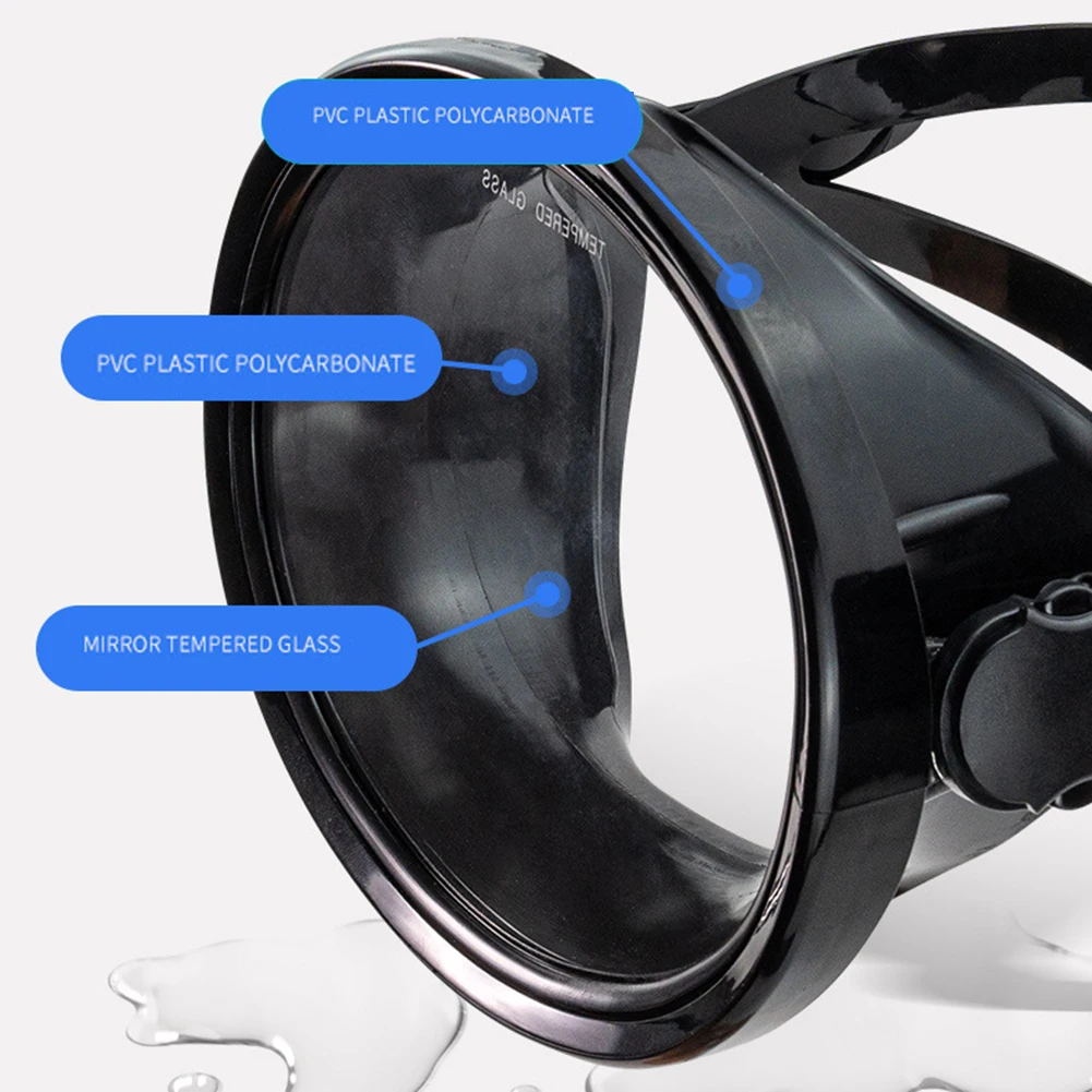 

Маска для дайвинга с регулируемой посадкой, износостойкая линза, удобная в использовании, эргономичный дизайн, устойчивая к царапинам.