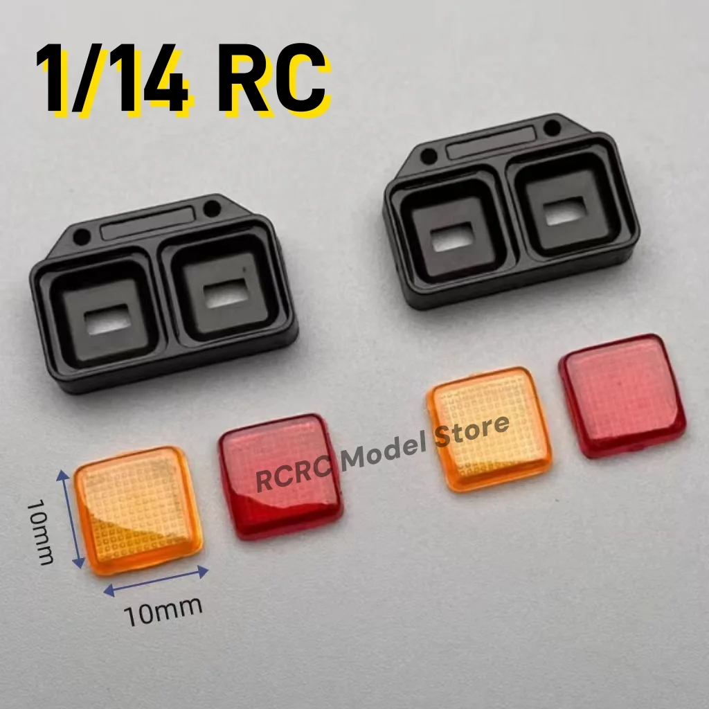 

RC 1/14 грузовик пластиковый задний фонарь абажур круглый задний фонарь для Tamiya RC 1/14 Hinno трактор грузовик самосвал аксессуары Запчасти