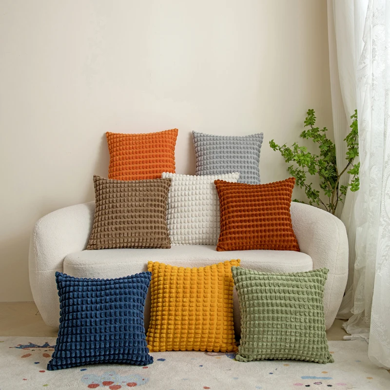 pack of 2 soft and comfortable plush dot pillowcases, modern farmhouse home decoration, suitable for sofas and living rooms