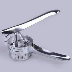 Potato Press Three-in-one Stainless Steel Juicer Can Be Changed. Manual Pressure Mashed Fruit and Vegetable Squeezer