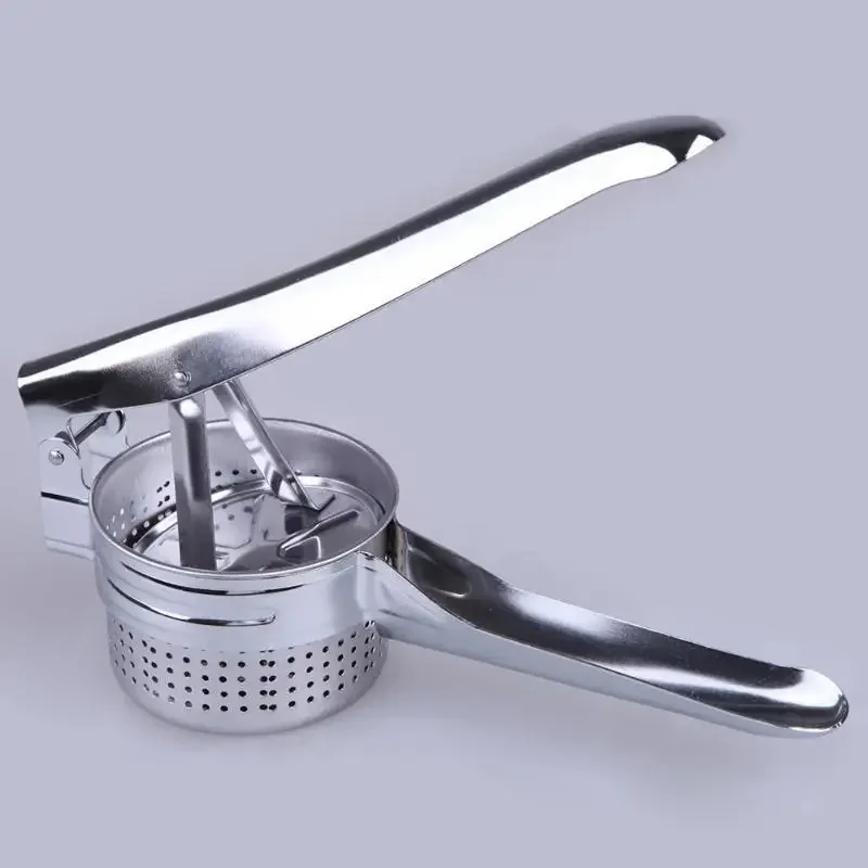 Potato Press Three-in-one Stainless Steel Juicer Can Be Changed. Manual Pressure Mashed Fruit and Vegetable Squeezer