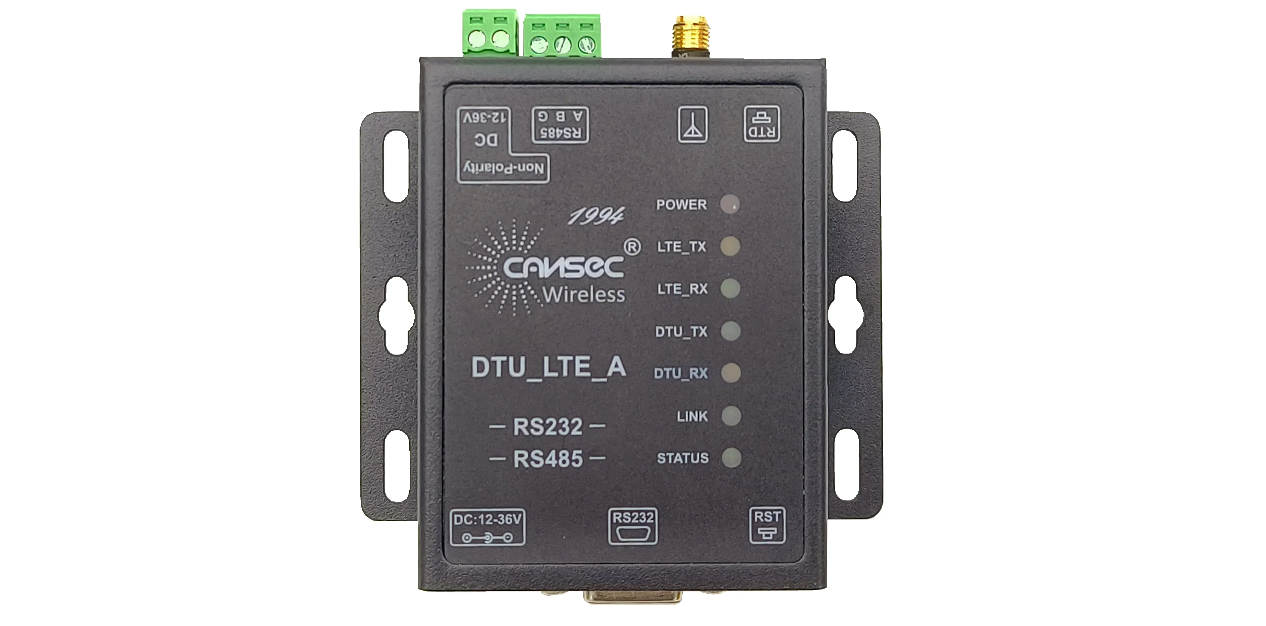 وحدة نقل البيانات Cansec DTU LTE 4G مع RS232 RS485 إلى خادم Wifi Ethernet اللاسلكي