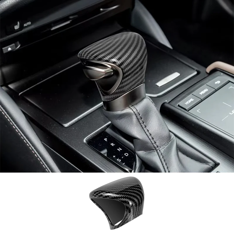 

Car ABS Carbon Fiber Gear Shift Knob Cover Trim Interior Decorative Accessories For Lexus ES/UX/LX ES200 250 300 350 NX260 RX300