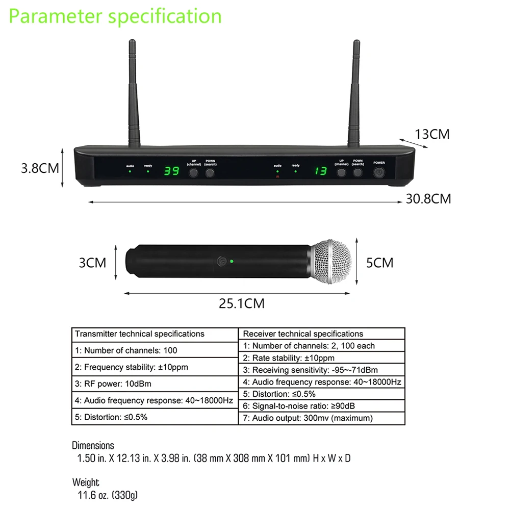 BLX288E/BETA58A Wireless Vocal Microphone UHF System Handheld Dynamic Microfone For Karaoke Stage Performance Church Speech