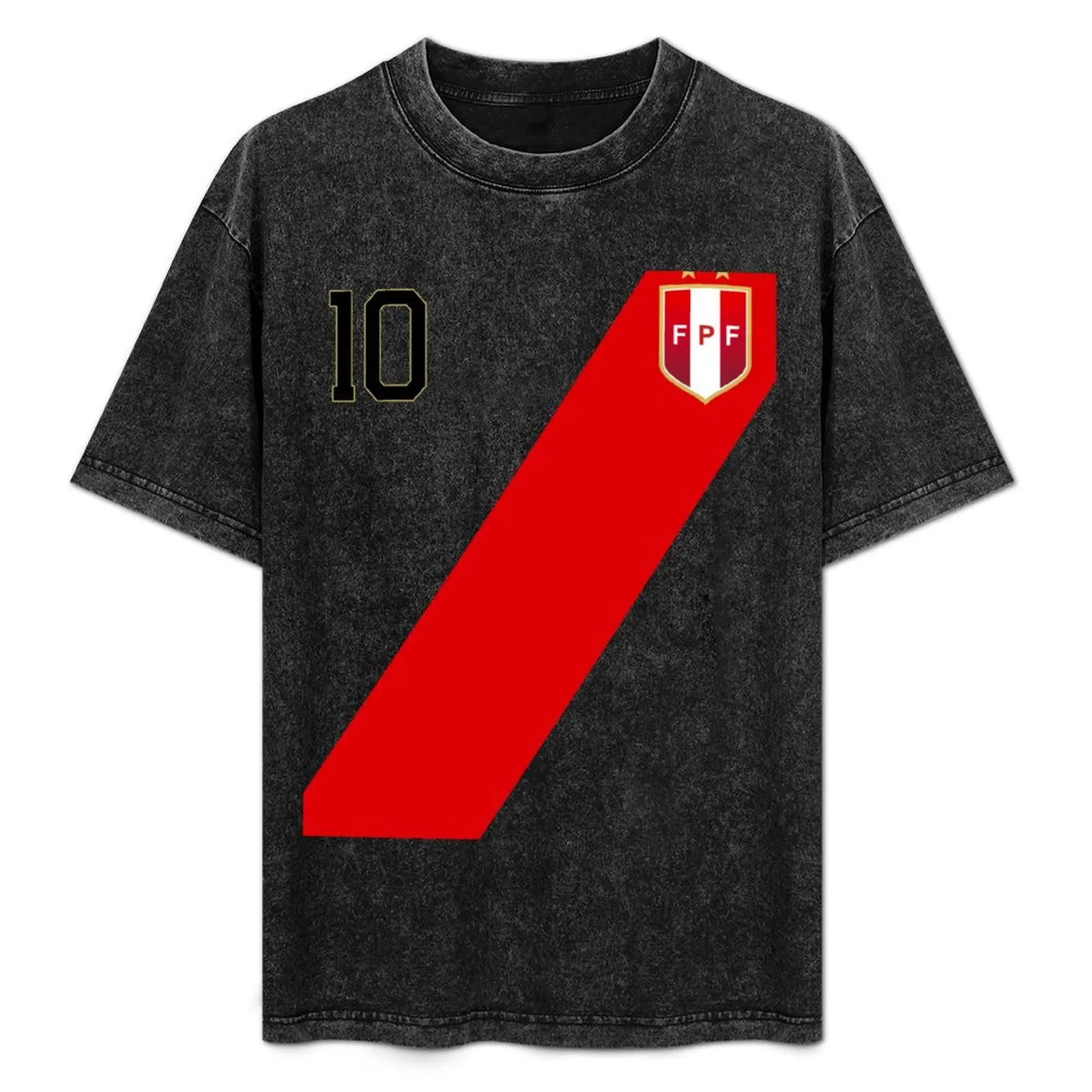 Peru Jersey Retro Style T-Shirt vintage anime shirt man t shirt cute tops tee shirts for men