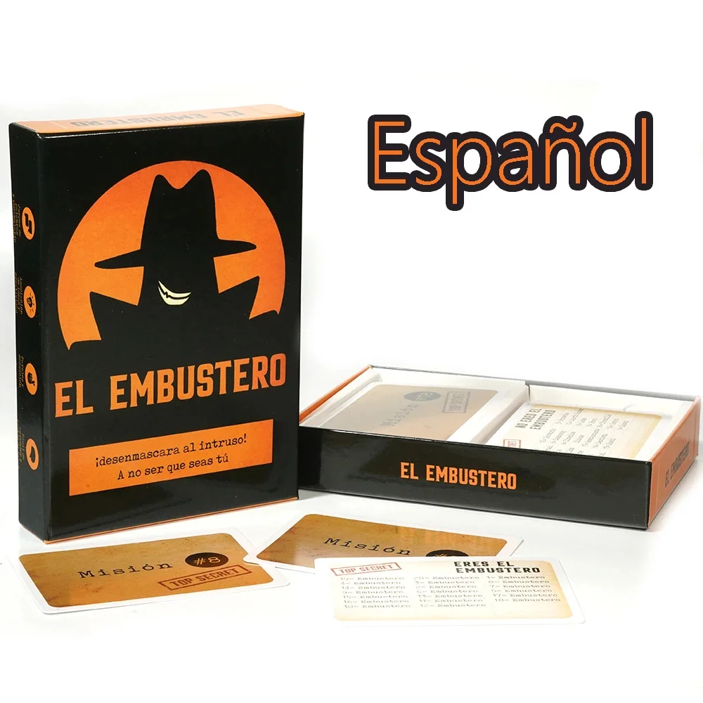 2026 El Embustero Español Divertido Juego de Cartas de Fiesta Amigos Desmascarar el Estrategia Impostor Juego de Bluffing y Asociación de Palabras Creativas