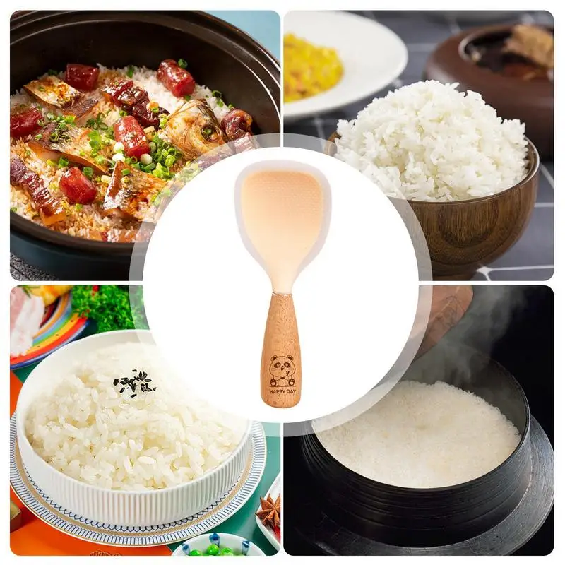 Vertical Rice Spoon Rice cooker rice Shovel Heat Resistant Ergonomic Vertical rice Spoon  For kitchen nonstick Cookware Tools