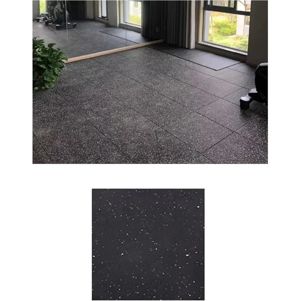 Gym Flooring: Protective Rubber Exercise Mats with Foam, Puzzle Tiles for Home Workout Rooms