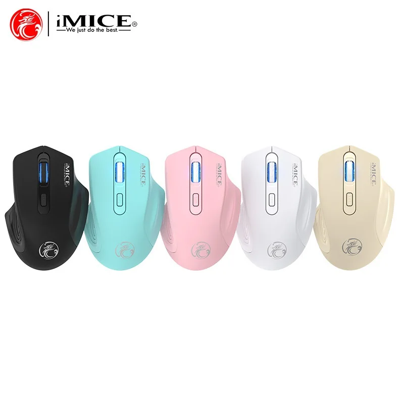 iMICE G-1800 2.4G Wireless Mouse Ergonomic Design 3 Speed DPI Adjustable Smart Power Saving Silent Click USB Mouse Yakestone
