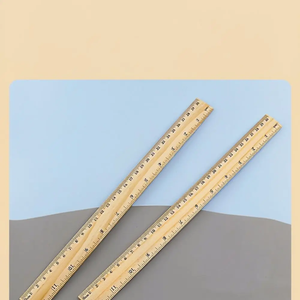 Durable Wood Straight Ruler 30cm Drafting Measuring Tool For For Xingweiqiang School Teacher Professional Drawing Stationery Kit