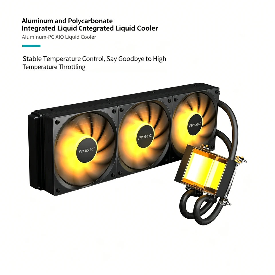 Antec P360 All-in-One CPU Liquid Cooler ARGB PWM Fan Water Cooling