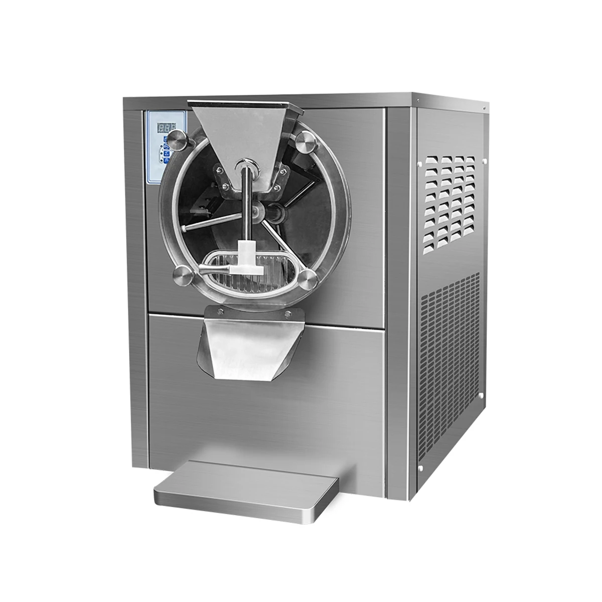 

Промышленная машина для производства твердого мороженого/джелато 40 л/ч, вертикальный итальянский фризер для сандеев